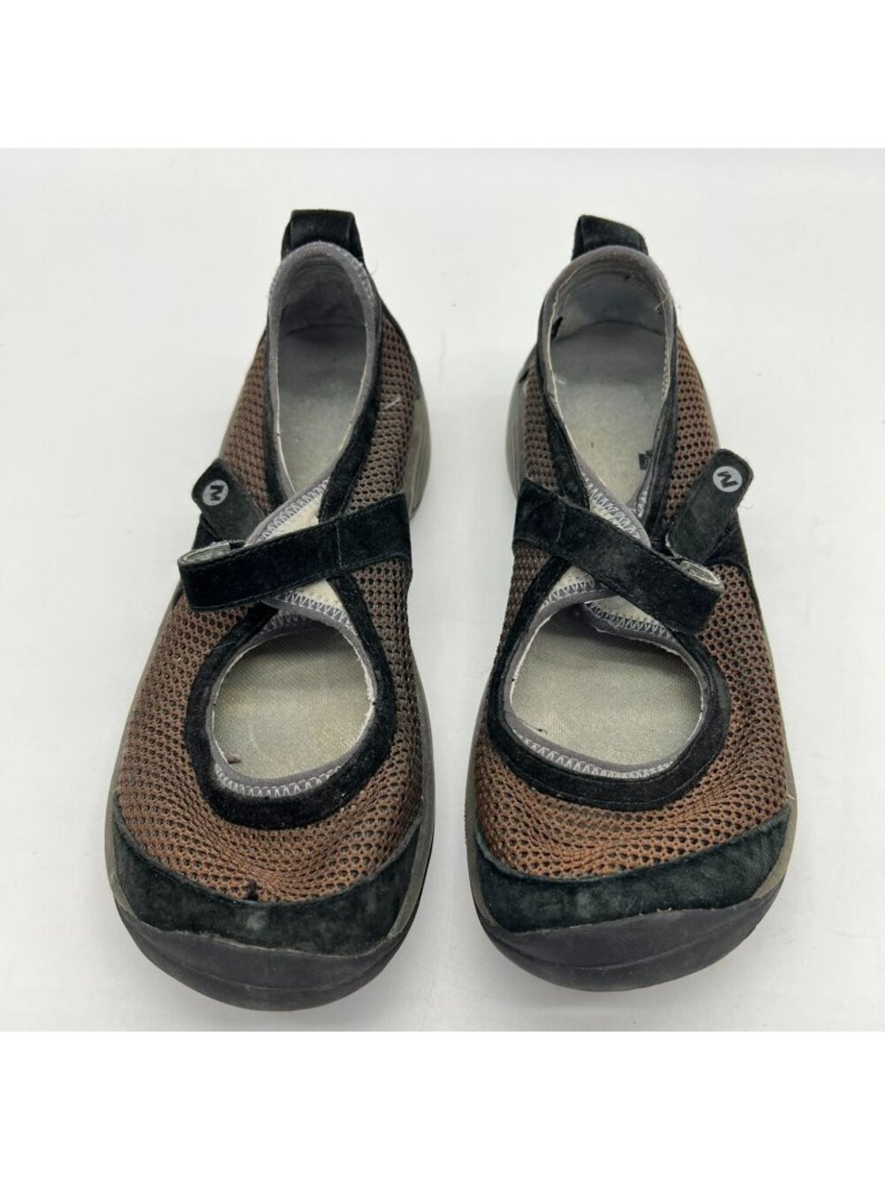 Merrell Womens Encore Strap Mary Jane Flat Sandals Size 8 Brown Mesh Casual - Picture 4 of 9